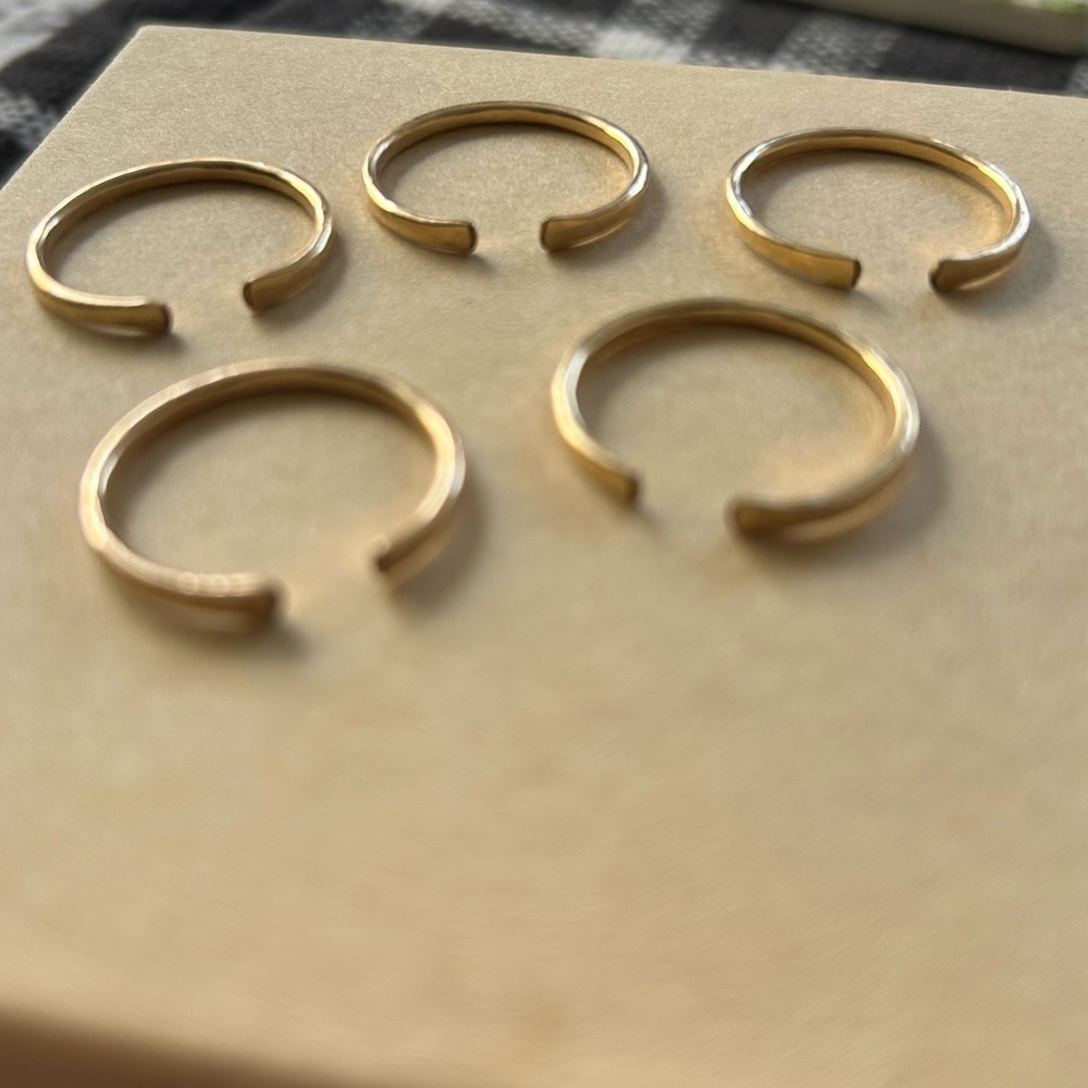 Gold Filled Open Stacking Rings - image 3